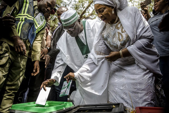 Atiku votes in Yola, confident of victory