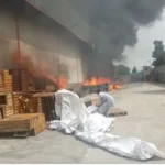 Fire guts warehouse in Lagos, destroys multi-million naira goods