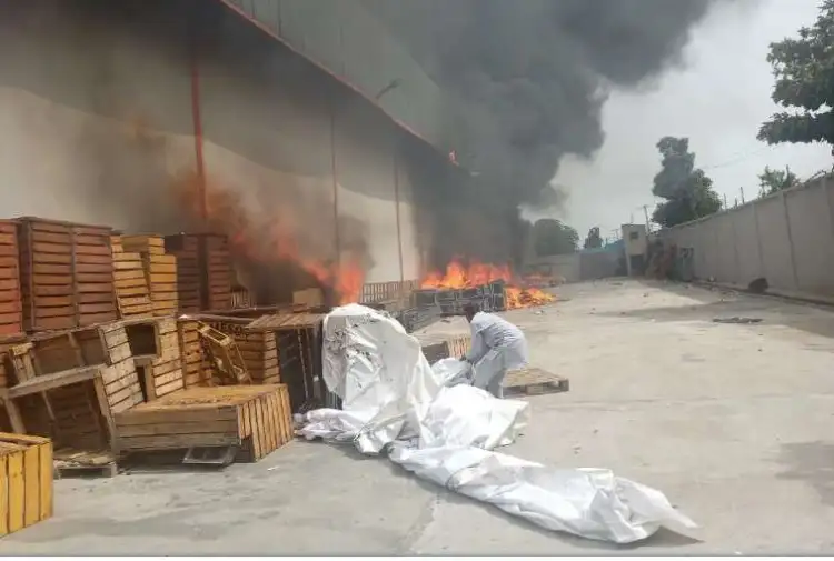 Fire guts warehouse in Lagos, destroys multi-million naira goods