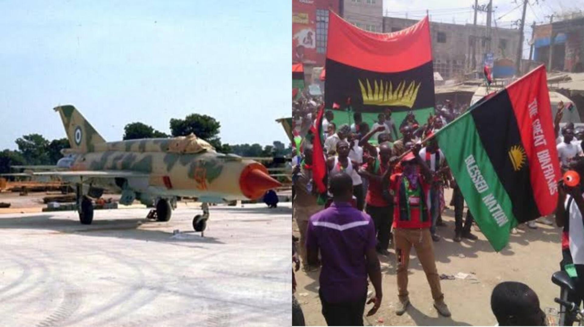 Air Force deploys fighter jets against IPOB, destroys hideouts