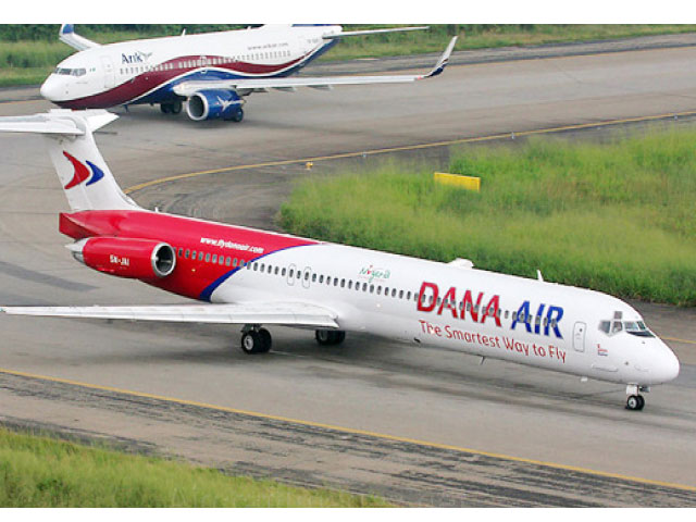 Panic in Lagos Dana aircraft skids off runway